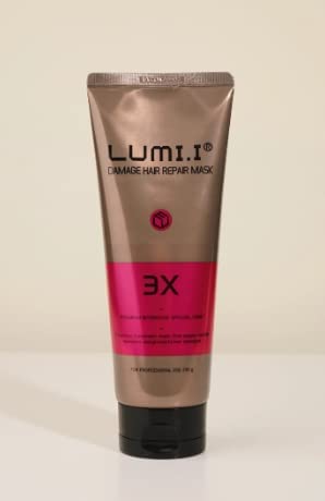LUMI.I Damage Hair Repair Mask 3X [Deep Conditioning Intense Repair] (Small-6.76 fl oz) 1