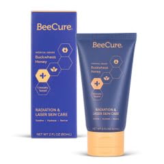 Radiation Relief &amp Laser Burn Cream 2 Fl Oz Post-Procedure Care with Buckwheat Honey Helps Calm Skin after Aesthetic Procedures &amp Sunburn Clinically Tested Safe for Sensitive Skin