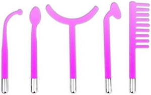 Hi Frequency Facial Care Tool Skin Tonning Device with 7 Electrode Tubes 2 Colors Options Elitzia ETSC640NP (Purple)