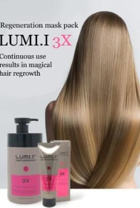 LUMI.I Damage Hair Repair Mask 3X [Deep Conditioning Intense Repair] (Large-33.8 fl oz), 1