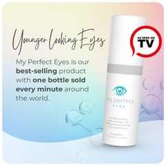 My Perfect Eyes - The Perfect Cosmetic Company Instant Anti-Aging Anti-wrinkles Eye Cream - Reduces Dark Circles Fine Lines and Puffiness Under Eye Skin Tightening 100 application bottle, 10ml