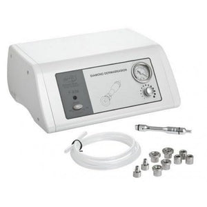 Silver Fox - Professional Diamond Microdermabrasion Machine - Dermabrasion Facial Beauty Skincare Salon and Home Use Equipment Tool Device Kit with Diamond Tips for Men and Women - F834 (Gray)