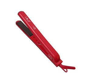 ISO Beauty Full Set w/ 1.25 Hair Straightener Curling Iron Wand and Mini Flat Iron Complete Full Set (Red)