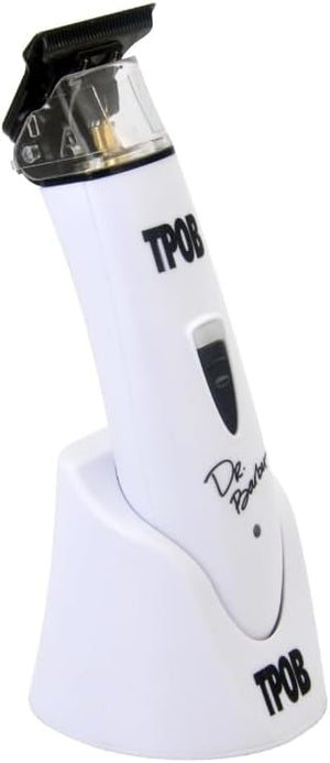 TPOB Ghost X Beard Trimmer Hair Clippers for Men Professional Hair Trimmer DLC Blade Trimmer Cordless Rechargeable Edgers Clippers Electric Beard Trimmer Shaver for Home use or Barber (Ghost X White)