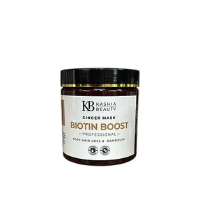 KASHIA BEAUTY Ginger Biotin Boost Hair Mask 17.6 oz ? Deep Conditioning Treatment with Biotin &amp Ginger Extract ? Strengthens Follicles Improves Elasticity &amp Adds Shine ? For Weak or Thinning H