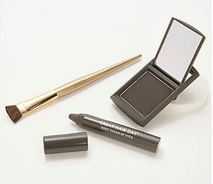 Joan Rivers Great Hair Day Root Touch Up Powder and Hair Color Stick - Root Cover Up Hair Powder and Root Touch Up Stick for Thicker Fuller Looking Hair (Brunette)