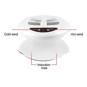 Air Nail Dryer Fan Nail Polish Dryer Fast Fan Hot Cold Air Nail Dryer Manicure Tool for Personal Nail Beauty Salon 110V
