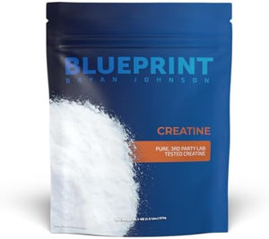 Blueprint Bryan Johnson Creatine Monohydrate Powder ? Amino Acid Powder - Supplement Supports Muscle Growth Recovery Strength &amp Focus ? Unflavored Creatine for Women &amp Men ? 5g Dose ? 100 Se