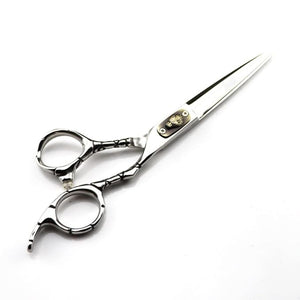 Hair Cutting Shears, 6 Inch Professional Japan 440c Steel Wolf Hair Cutting Scissors Haircut Thinning Barber Tools Cut Shears Hairdresser Scissors (Color : Cutting)