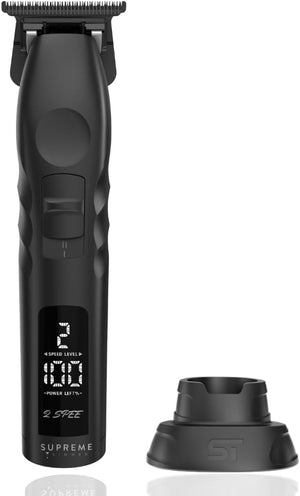 Supreme Trimmer 2Spee ST622 ? Cordless Beard &amp; Hair Trimmer for Men | 2-Speed Motor, 180 Min Runtime, Zero-Gap Adjustable Blade, Digital Display, Removable Blade Design