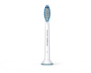 Philips Sonicare Genuine Sensitive Replacement Toothbrush Heads for Sensitive Teeth, 3 Brush Heads, White, HX6053/64