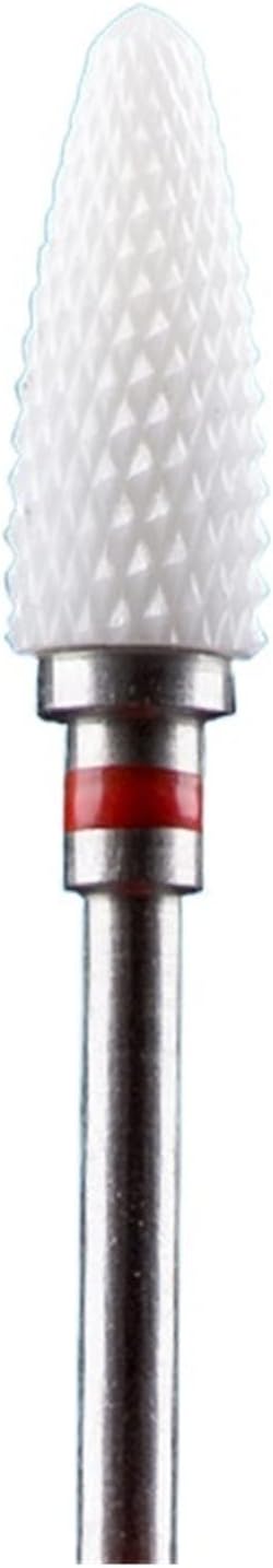 RHAIYAN 67 Styles Carbide Nail Drill Bits Rotate Electric Ceramic Milling Cutter for Manicure Gel Polish Remover Nail Files Pedicure Specific (Color : 4TRed)