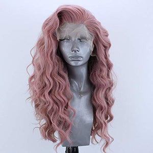 Lime Green Lace Front Wig Long Straight 13x4 Synthetic Wigs Glueless for Women Heat Resistant Fiber Hair Natraul Hairline Half Hand Made Cosplay Party Wig 24 inches