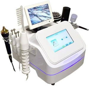 Scalp Hair Follicle Detector Digital Microscope with LCD Screen 7 Handles Facial Skin Diagnosis System for Salon Spa