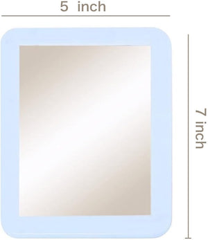 10 Pack White Magnetic Locker Mirror5 x 7 Iocker Mirror Magnetic - Small Mirrors for School Locker Bathroom Workshop Toolbox Office CabinetEasy Install