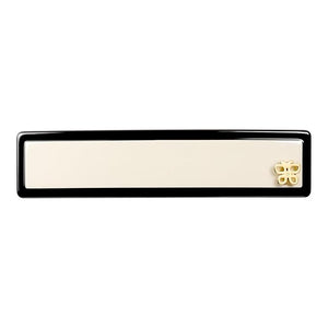 SHE'S FREE STYLE JUST FOR YOU [Chanel-style] Hair Barrettes for Women Acetate Resin Barettes Classic Black &amp White French Hair Accessories for Thin Hair Anti-Slip for Half-Hair (Middle3.5 inc