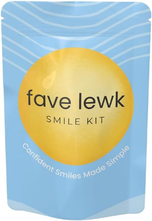 Fave Lewk Smile Kit | Teeth Whitening Kit with Dual LED Light ? Wireless at-Home Teeth Brightening System Professional LED Tool &amp Glow Gel Pen for a Radiant Smile