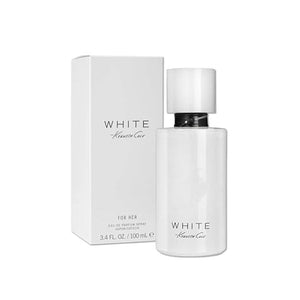 Kenneth Cole White for Her Eau de Parfum Spray for Women, Notes of Mandarin, Vanilla, Musk, and Orchid, Fruity, Fresh, Feminine Scent, Long-Lasting, Everyday Wear Fragrance, 3.4 Fl oz