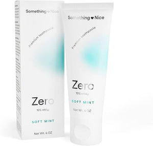Something Nice Zero Toothpaste - 10% Nano Hydroxyapatite Toothpaste Fluoride Free Remineralizing Enamel Repair and Natural Whitening Suitable for Sensitive Teeth Adults &amp Kids Oral Care Mint