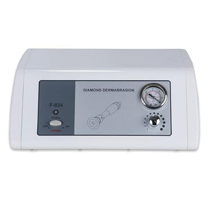 Silver Fox - Professional Diamond Microdermabrasion Machine - Dermabrasion Facial Beauty Skincare Salon and Home Use Equipment Tool Device Kit with Diamond Tips for Men and Women - F834 (Gray)