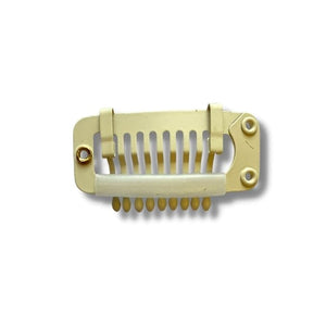 Snap On Wig Clips No Sewing Seams or Needles Needed Wig Making DIY Convert Hair Extensions into Clip Ins 16 pieces (Blonde)