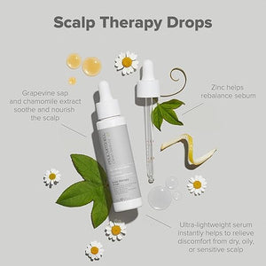 Paul Mitchell Clean Beauty Scalp Therapy Drops Ultra-Lightweight Scalp Serum Soothes + Nourishes All Hair Types Especially Dry Oily + Sensitive Scalps 1.7 fl. oz.