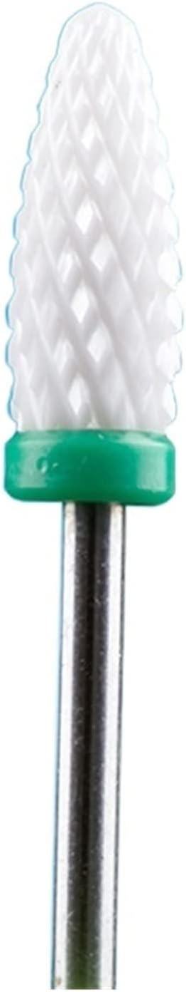RHAIYAN 67 Styles Carbide Nail Drill Bits Rotate Electric Ceramic Milling Cutter for Manicure Gel Polish Remover Nail Files Pedicure Specific (Color : 1TGreen)