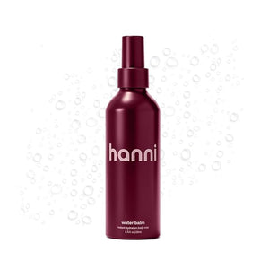 HANNI Water Balm Hydrating Body Mist Moisturizer Spray with Hyaluronic Acid for All Skin Types Lotion Replacement 200 mL / 6.76 fl oz