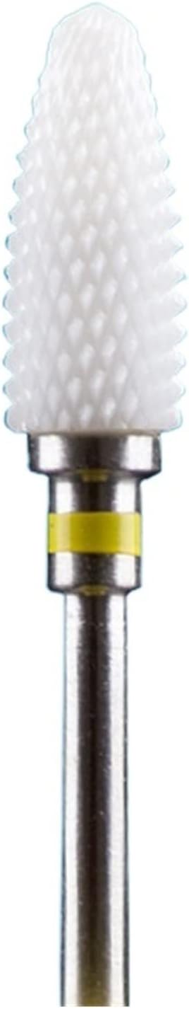 RHAIYAN 67 Styles Carbide Nail Drill Bits Rotate Electric Ceramic Milling Cutter for Manicure Gel Polish Remover Nail Files Pedicure Specific (Color : 4TYellow)