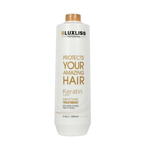 Luxliss Keratin Smoothing Treatment and Keratin Daily Care Shampoo &amp Conditioner Set Professional Results Straightens and Smooths Repair Hair