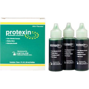 Protexin Mouthwash Concentrate Zinc Chloride Fresh Mint 1 oz 3/Box