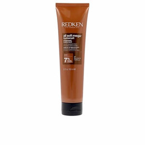 Redken All Soft Mega Curls Hydramelt Leave-In Treatment For Extremely Dry Curly &amp; Coily Hair - Moisturizing Hair Lotion, Enhances Shine