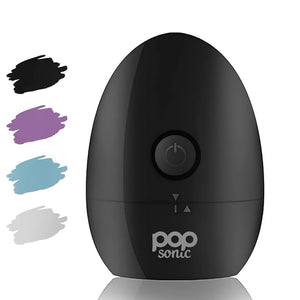 Pop Sonic Moon Shaver (Black) - Face &amp Body Shavers for Men &amp Women - 3 Floating Rotary Heads Face Shaver w/Removable Cap - Long Lasting Lithium-ion Battery Portable Electric Shaver &amp Leg