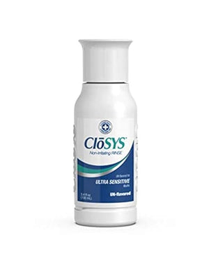 CloSYS Ultra Sensitive Mouthwash Pack of 48 Perfect for Dental Offices Unflavored Alcohol Free Dye Free pH Balanced Helps Soothe Entire Mouth 3.4oz Mouth Rinse TSA Approved
