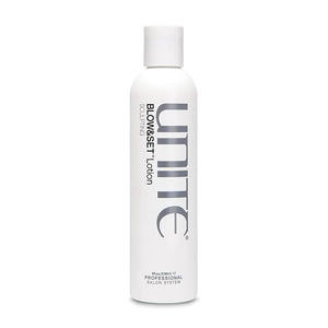 UNITE Hair - BLOW&ampSET Lotion - Styling Lotion for Hold Volume and Curl - Activates &amp Reactivates with Heat - Paraben-Free &amp UV Protection - Ideal for All Hair Types 8 Fl Oz