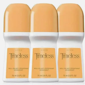 New 3PACK - Deodorants TIMELESS 24 Hours Original Roll On Antiperspirant Deodorant 2.6 fl.oz.