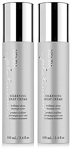 Platinum Silkening Heat Cr?me | Brilliant Shine Thermal Styler | Reduces Hot Tool Passes by 50% | Prevents Breakage &amp Improve Manageability | Heat Protectant | All Hair Types | 3.4 fl. Oz