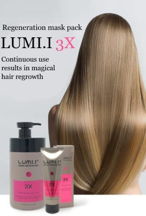 LUMI.I Damage Hair Repair Mask 3X [Deep Conditioning Intense Repair] (Small-6.76 fl oz) 1
