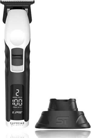 Supreme Trimmer 2Spee ST622 ? Cordless Beard &amp Hair Trimmer for Men | 2-Speed Motor 180 Min Runtime Zero-Gap Adjustable Blade Digital Display Removable Blade Design