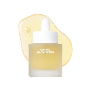 Whamisa Organic Cactus Magic Serum Anti-Wrinkle &amp Brightening Rejuvenation Strengthen Skin Barrier Probiotics Hydrating Facial Ampoule Pore Refining (32ml)