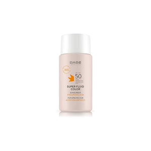 Babe Super Fluid Color Sunscreen SPF 50 ? Tinted Facial Sunscreen ? Lightweight, Non-Greasy, Broad Spectrum Protection ? Suitable for Sensitive Skin ? 50 ml