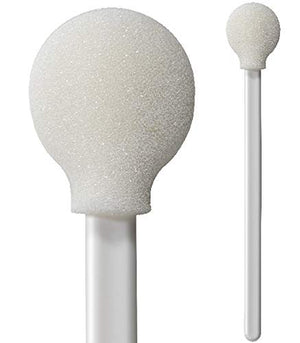 (Bag of 50 Swabs) 5 Small Circular Lollipop Foam Mitt Swab by Swab-its: 71-4504 - Made in the USA