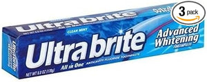 10 Ultra Brite Clean Mint Advanced Whitening Toothpaste 6-oz. Tubes by Ultra Brite