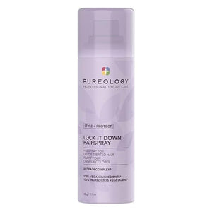 Pureology Style + Protect Lock It Down Hairspray for Color-Treated Hair Maximum Hold 11 Ounce