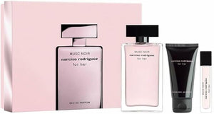 Narciso Rodriguez for Her Musc Noir Gift Set (EDP 3.3 Fl. Oz + EDP mini 0.33 Fl. Oz + Body Lotion 1.6 Fl. Oz)