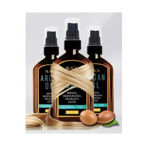 Raon Black Argan Hair Treatment Oil, Shining Moisturizing Excellent Gloss, Orgamic Certified Argan, 100ml*2pcs, Total 200ml