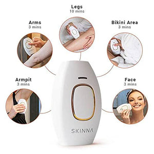 Skinna IPL Laser Hair Removal System | Laser Hair Remover Permanent Hair Removal for Women &amp Men | Hair Laser Removal at Home for Face Arms Legs Body Bikini Line | Painless Hair Removal Laser