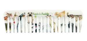 Rock &amp Ruddle Wide Tooth Comb | Perfect for Detangling Wet Hair and Applying Hair Color - Darling Dogs