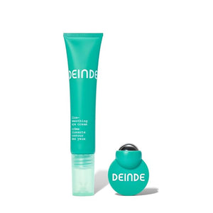 DEINDE Smooth + Cool Duo with Line-Smoothing Eye Cream Plus Ultra-Cooling Mini Roller for Visibly Smoother Softer and Plumper Under Eyes