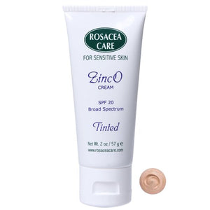 TINTED ZincO - SPF 20 - Sunscreen Moisturizer for rosacea (2 oz)